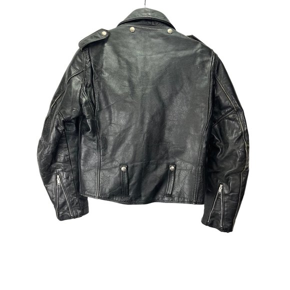 Vintage 70’s Cycle Champ Harley Davidson AMF Leather Jacket, Size 38R - Picture 7 of 14